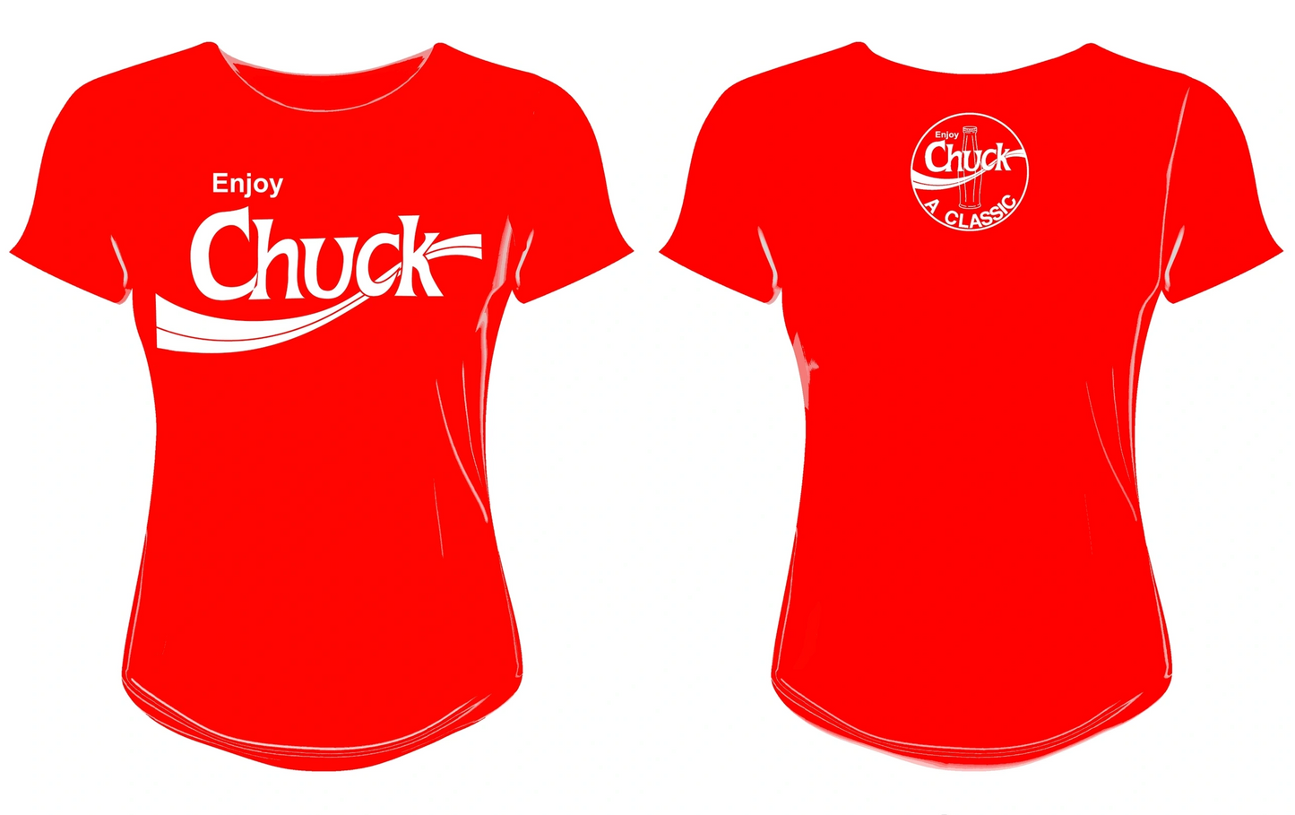 Womens - Enjoy Chuck T-Shirt - Red