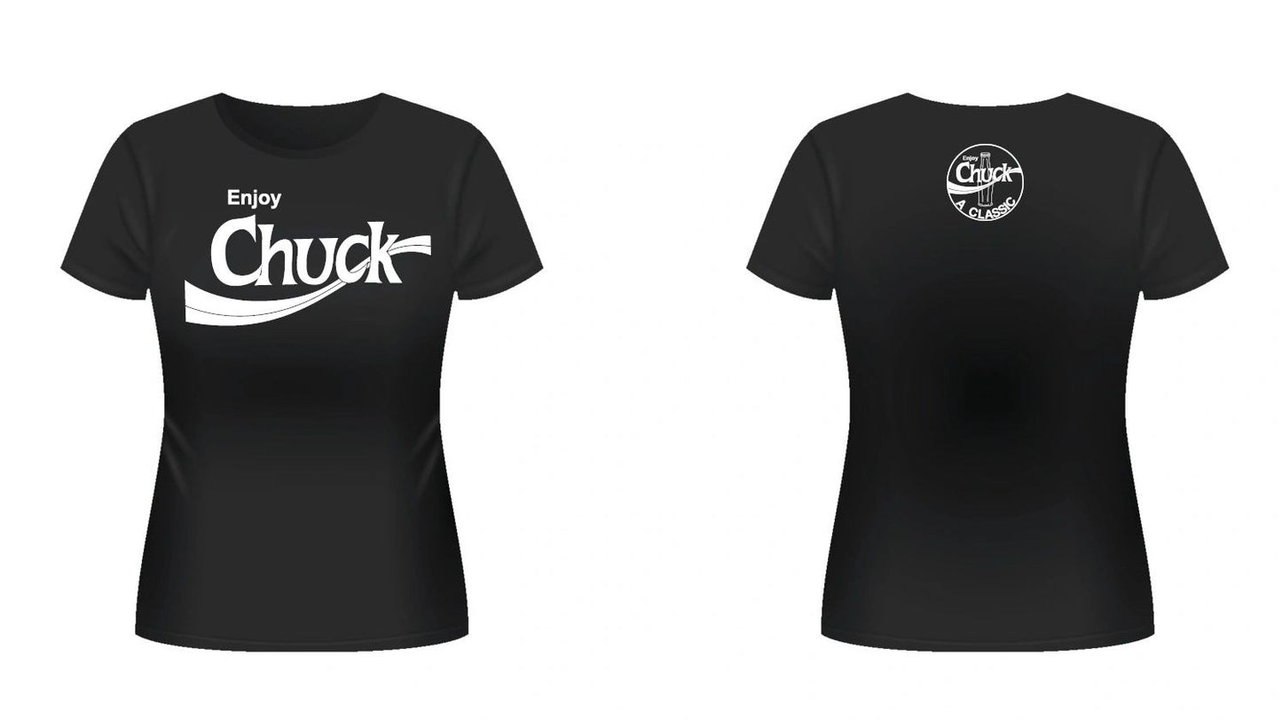 Womens - Enjoy Chuck T-Shirt - Black