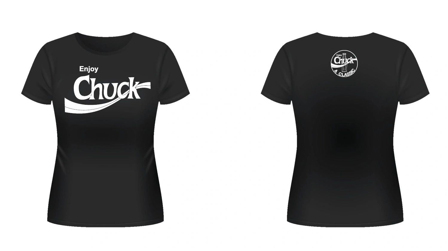 Womens - Enjoy Chuck T-Shirt - Black
